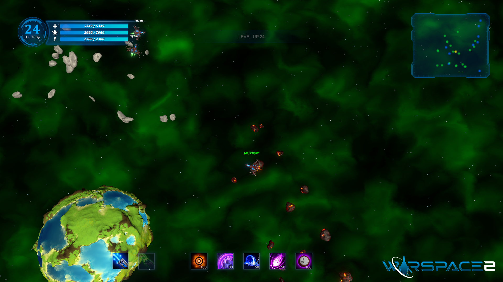 Warspace 2 procedural space indie game screenshot